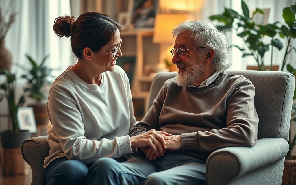 Emotional support in elderly care